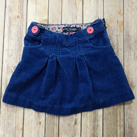 Mini Boden Other - Mini Boden Royal Blue Corduroy Skirt